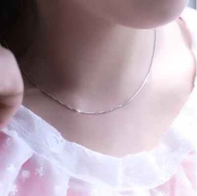 2017 Hot sell fashion high quality box chain 925 sterling silver ladies`box necklaces jewelry gift promotion
2017 Hot sell fashion high quality box chain 925 sterling silver ladies`box necklaces jewelry gift promotion