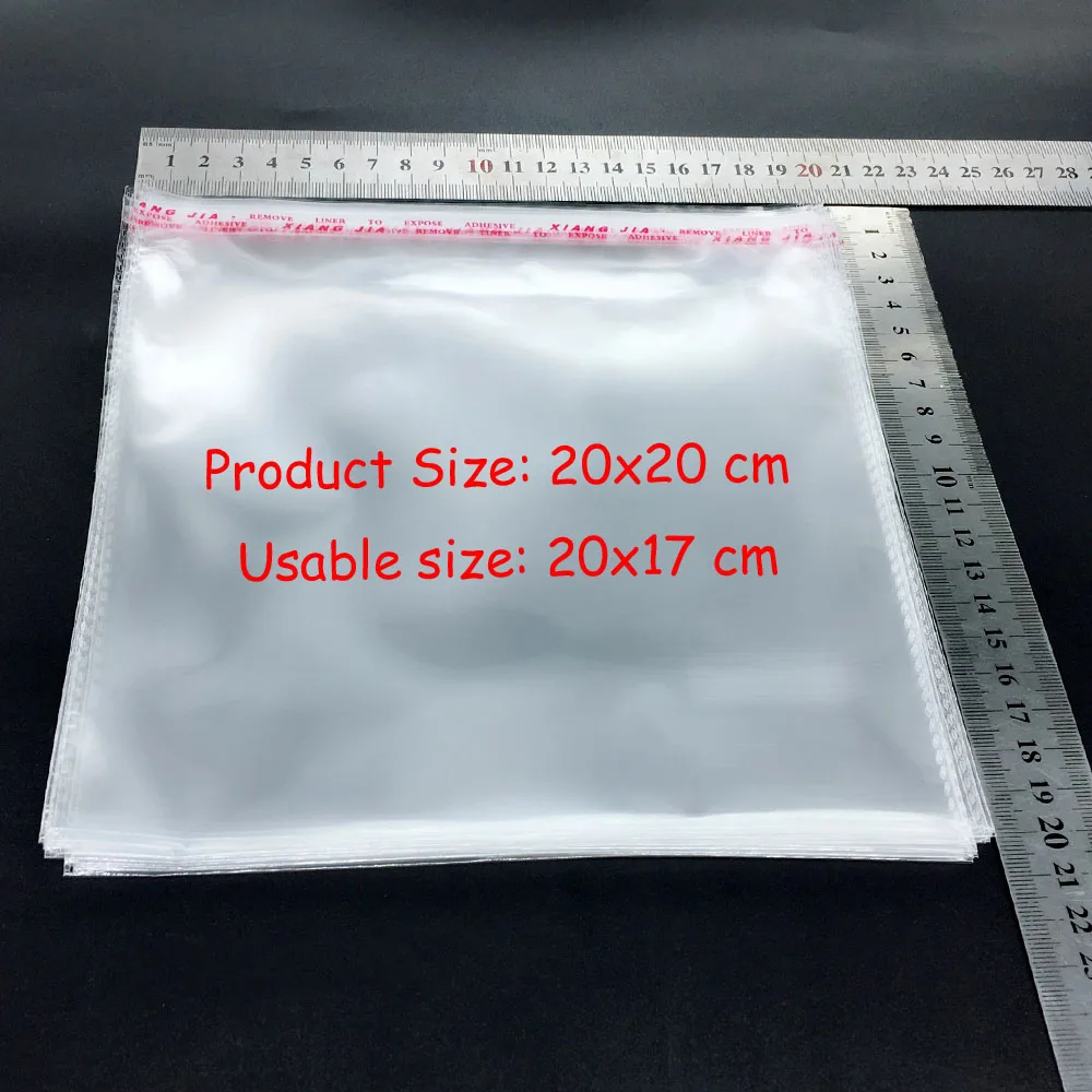 100pcs-20x20cm(7.8"x7.8")Clear Transparent Plastic OPP Self Adhesive Seal Bag Resealable Poly Bags
100pcs-20x20cm(7.8"x7.8")Clear Transparent Plastic OPP Self Adhesive Seal Bag Resealable Poly Bags