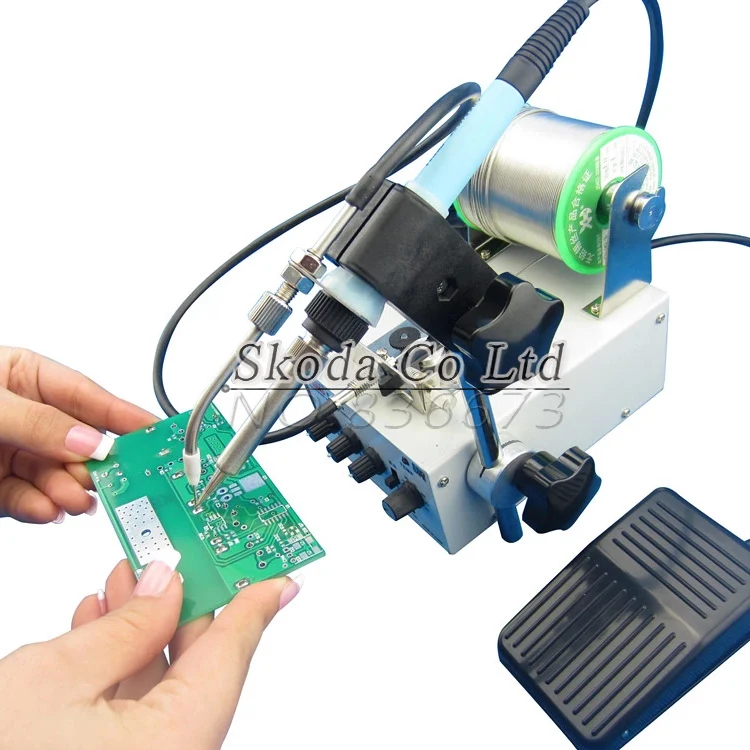 Automatic feeding tin thermostatic soldering station F3100A 50W multi-function foot soldering machine
Automatic feeding tin thermostatic soldering station F3100A 50W multi-function foot soldering machine