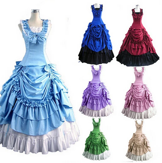 (GT004) Halloween Costumes for Women Adult Southern Victorian Dress Ball Gown Gothic Lolita Dress Plus Size Customized
(GT004) Halloween Costumes for Women Adult Southern Victorian Dress Ball Gown Gothic Lolita Dress Plus Size Customized