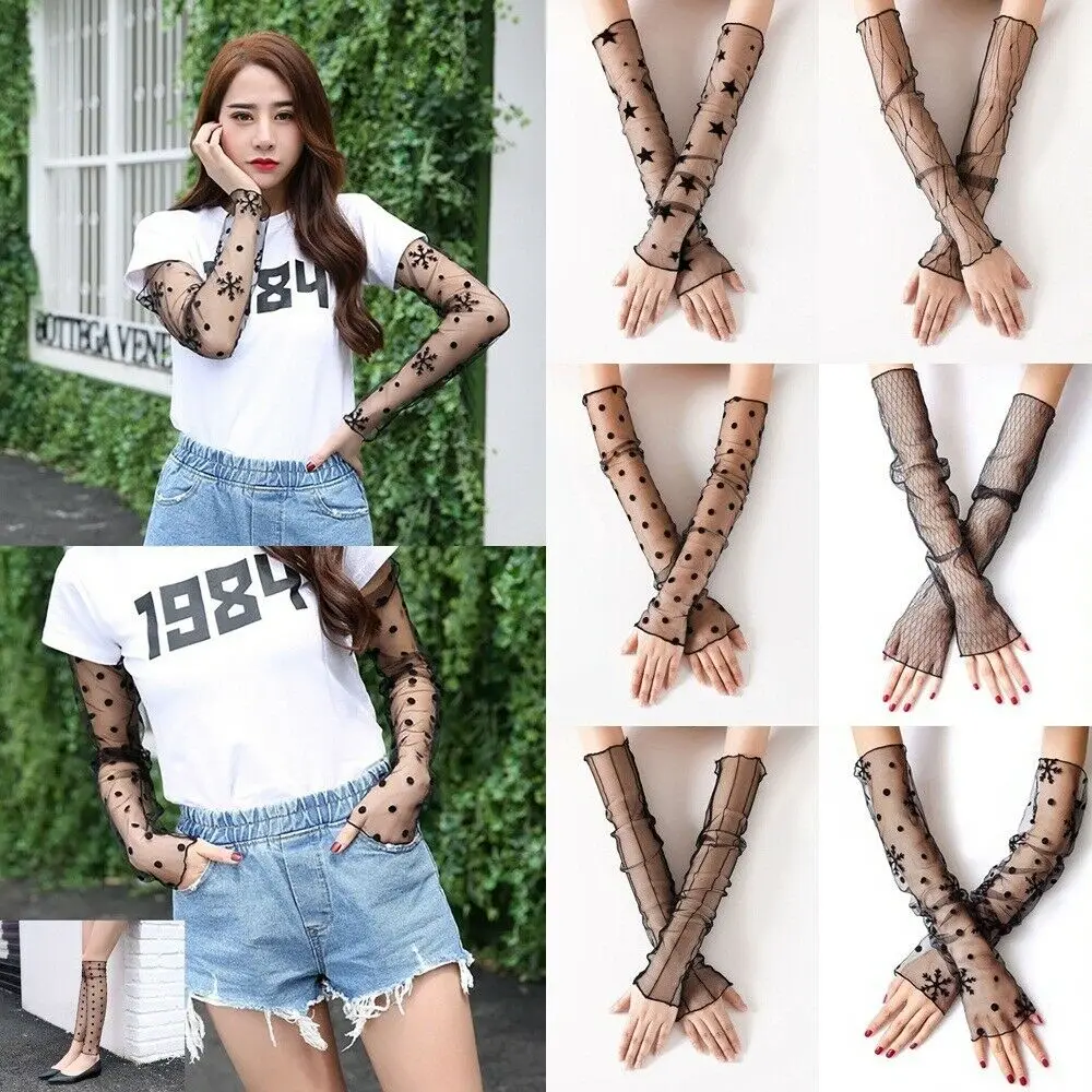 Women Lace Arm Sleeves Outdoor Sunscreen Driving Sleeve Cycling Running Bicycle UV Sun Protection Long Cuff Cover Ice Fabric
Women Lace Arm Sleeves Outdoor Sunscreen Driving Sleeve Cycling Running Bicycle UV Sun Protection Long Cuff Cover Ice Fabric