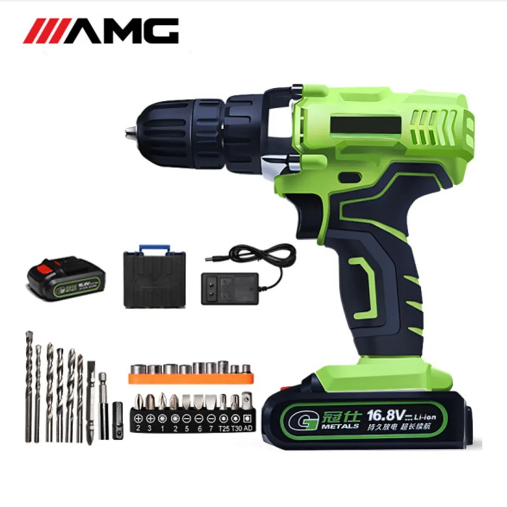 16.8V Portable Household Double Speed Hand Drill Lithium Battery Electric Drill Screwdrivers Electric Mini Drill Motor Tool
16.8V Portable Household Double Speed Hand Drill Lithium Battery Electric Drill Screwdrivers Electric Mini Drill Motor Tool