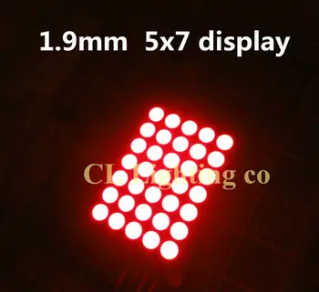 1.9MM 5X7 led display Red Common anode LED Dot Matrix Digital Tube Module 5*7 digital tube
1.9MM 5X7 led display Red Common anode LED Dot Matrix Digital Tube Module 5*7 digital tube
