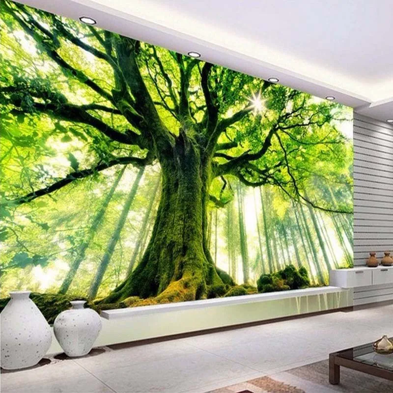 3D Green Gig Tree Nature Landscape Photo Mural For Wall Living Room Background Decor Customized Size Non-woven Straw Wallpaper
3D Green Gig Tree Nature Landscape Photo Mural For Wall Living Room Background Decor Customized Size Non-woven Straw Wallpaper