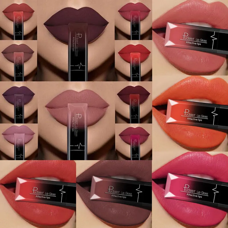 Pudaier 1PC 21Colors Beauty Matte Lipgloss Lip Gloss Glitter Long lasting Moisturizing Liquid Makeup Rouge a levres Mat Cosmetic
Pudaier 1PC 21Colors Beauty Matte Lipgloss Lip Gloss Glitter Long lasting Moisturizing Liquid Makeup Rouge a levres Mat Cosmetic