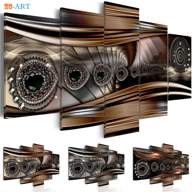 Wealth and Luxury Jewelry Pritns Poster Canvas Art 5 Panel Abstract Painting Wall Art Modular Pictures Home Decor Gift for Her
Wealth and Luxury Jewelry Pritns Poster Canvas Art 5 Panel Abstract Painting Wall Art Modular Pictures Home Decor Gift for Her