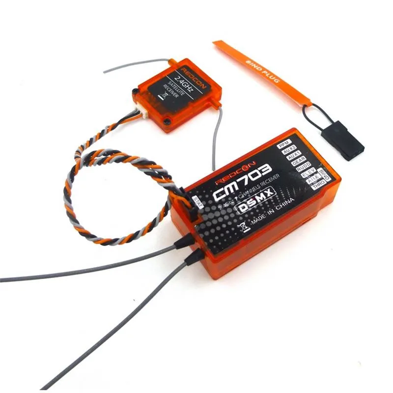 

REDCON CM703 2.4GHZ 7CH For DSM2 For DSMX Compatible Receiver With Satellite PPM PWM Output