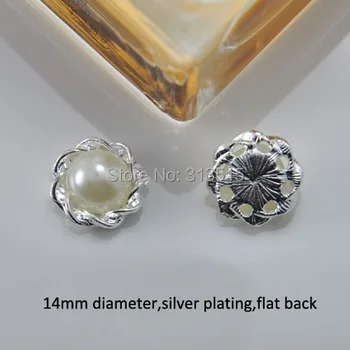 (M0606) 14mm diameter rhinestone metal embellishment,ivory pearl beads ,silver plating,flat back
(M0606) 14mm diameter rhinestone metal embellishment,ivory pearl beads ,silver plating,flat back