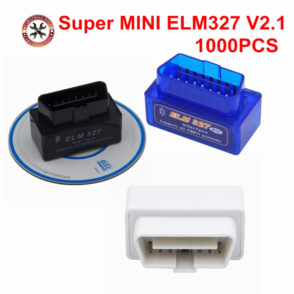 1000pcs/lot Super Mini ELM 327 Bluetooth V2.1 OBD2 Scanner ELM327 OBD 2 Car Diagnostic Interface mini bluetooth elm327 DHL Free
1000pcs/lot Super Mini ELM 327 Bluetooth V2.1 OBD2 Scanner ELM327 OBD 2 Car Diagnostic Interface mini bluetooth elm327 DHL Free