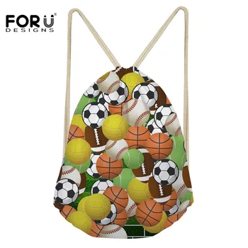 FORUDESIGNS Fashion Drawstring Bag 3D Print Balls Polyester Teenagers Cinch Sack Backpack Unisex Travel Storage Package Bag 2019
FORUDESIGNS Fashion Drawstring Bag 3D Print Balls Polyester Teenagers Cinch Sack Backpack Unisex Travel Storage Package Bag 2019