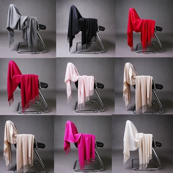 195*65cm Women solid big shawl cashmere shaw cashmere scarves with tassel lady winter warm scarf female party outdoors supplies
195*65cm Women solid big shawl cashmere shaw cashmere scarves with tassel lady winter warm scarf female party outdoors supplies