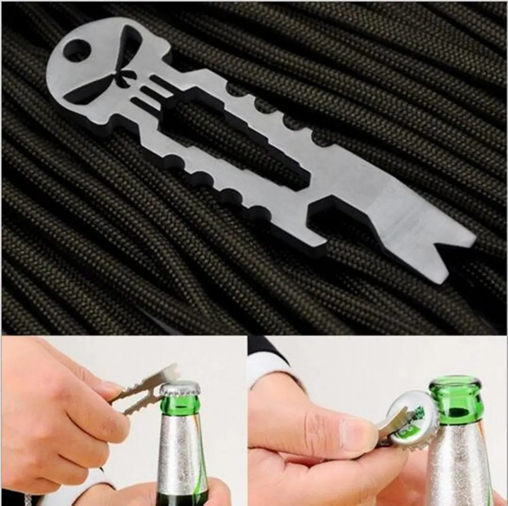 Skull Beer Bottle Opener Prybar Pry bar Crowbar multi pocket tool pendant keyring gadget camp hike outdoor
Skull Beer Bottle Opener Prybar Pry bar Crowbar multi pocket tool pendant keyring gadget camp hike outdoor