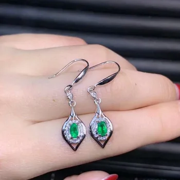 SHILOVEM 925 sterling silver real Natural Emerald stud earrings classic fine Jewelry women wedding new gift de0406111agml
SHILOVEM 925 sterling silver real Natural Emerald stud earrings classic fine Jewelry women wedding new gift de0406111agml