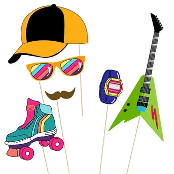 Tinksky 21 PCS DIY Photo Booth Props 80s Funny Photobooth Props Birthday Wedding Event New Year Party Decoration Supplies A3
Tinksky 21 PCS DIY Photo Booth Props 80s Funny Photobooth Props Birthday Wedding Event New Year Party Decoration Supplies A3
