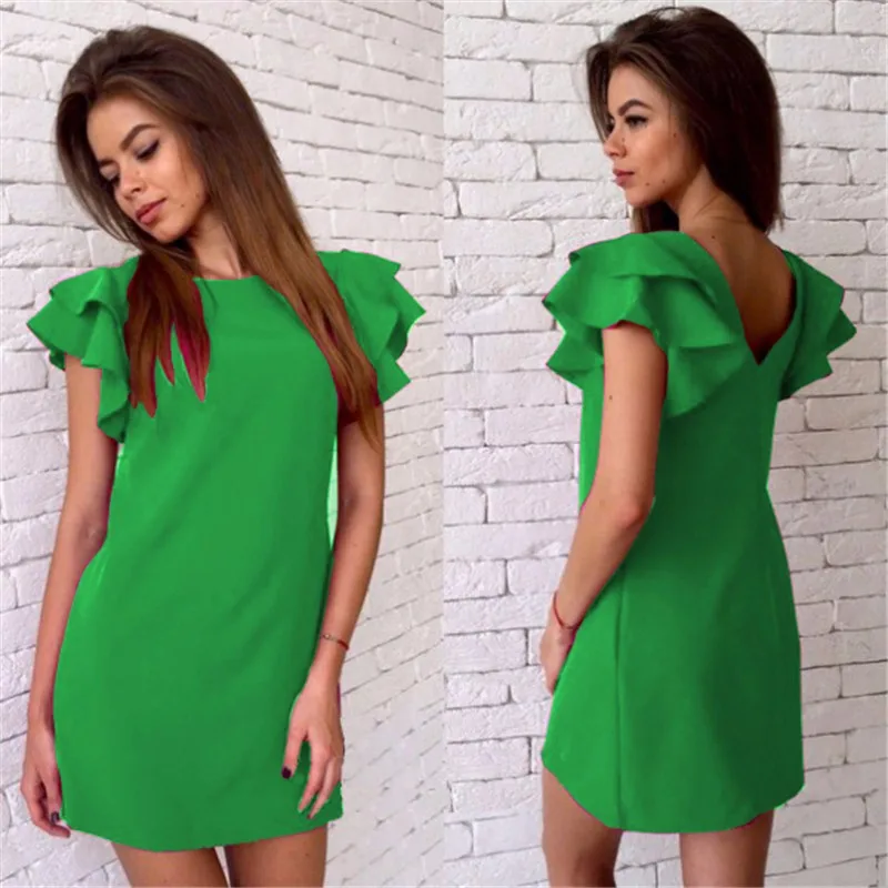 ZSIIBO Fashion Womens Summer Style Butterfly Sleeve Casual Dress Red Sexy Backless Beach Mini Party Club Dresses Plus Size
ZSIIBO Fashion Womens Summer Style Butterfly Sleeve Casual Dress Red Sexy Backless Beach Mini Party Club Dresses Plus Size