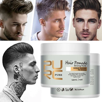 

Hair Oil Wax Mud for Hair Styling Easy To Apply Fashion Men New Arrival Strong Style Restoring Long Lasting Hair Wax TSLM1