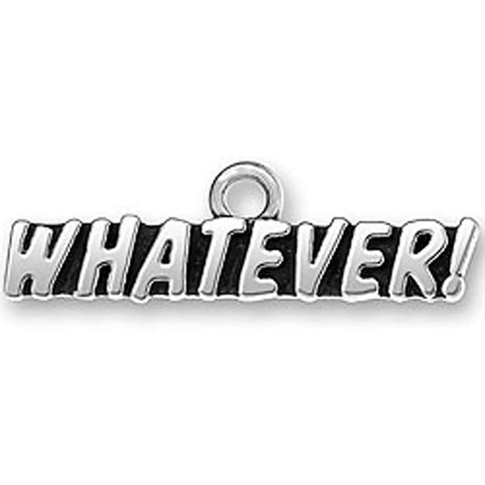 EUEAVAN 30pcs Cool Word Pattern Charm WHATEVER Engraved Jewelry Finding Antique Silver Plated Pendant For Custom Gift DIY
EUEAVAN 30pcs Cool Word Pattern Charm WHATEVER Engraved Jewelry Finding Antique Silver Plated Pendant For Custom Gift DIY