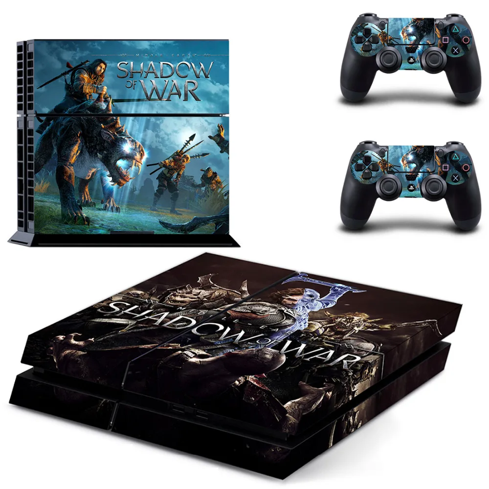 Игра Shadow of War PS4 переводная картинка наклейка для Sony PlayStation 4 консоли и 2