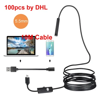 10/20/50/100pcs DHL Micro USB Endoscope for Android Phone and PC Stardot 5.5mm 10m Inspection Camera Android Endoscope Camera
10/20/50/100pcs DHL Micro USB Endoscope for Android Phone and PC Stardot 5.5mm 10m Inspection Camera Android Endoscope Camera