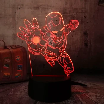 The Avengers Marvel Comics Fly Iron Man 3D LED Night Light Desk Lamp Multicolor RGB Home Decor Christmas Kids toys Cartoon Toy
The Avengers Marvel Comics Fly Iron Man 3D LED Night Light Desk Lamp Multicolor RGB Home Decor Christmas Kids toys Cartoon Toy