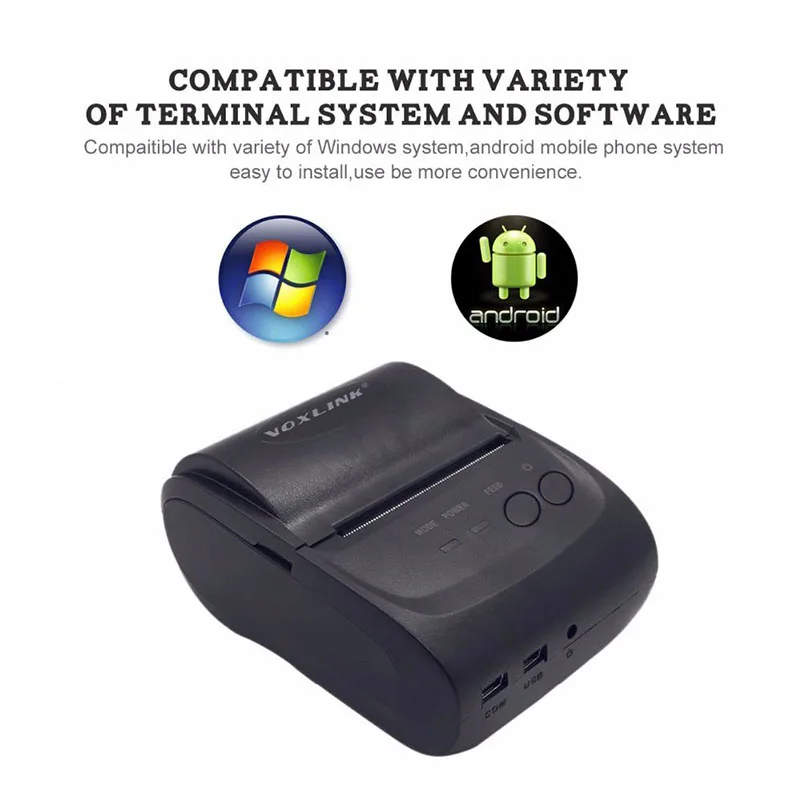 High quality 58mm Mini Wireless Bluetooth Android Portable Mobile Thermal Receipt Printer USB+serial port For Windows Andriod
High quality 58mm Mini Wireless Bluetooth Android Portable Mobile Thermal Receipt Printer USB+serial port For Windows Andriod