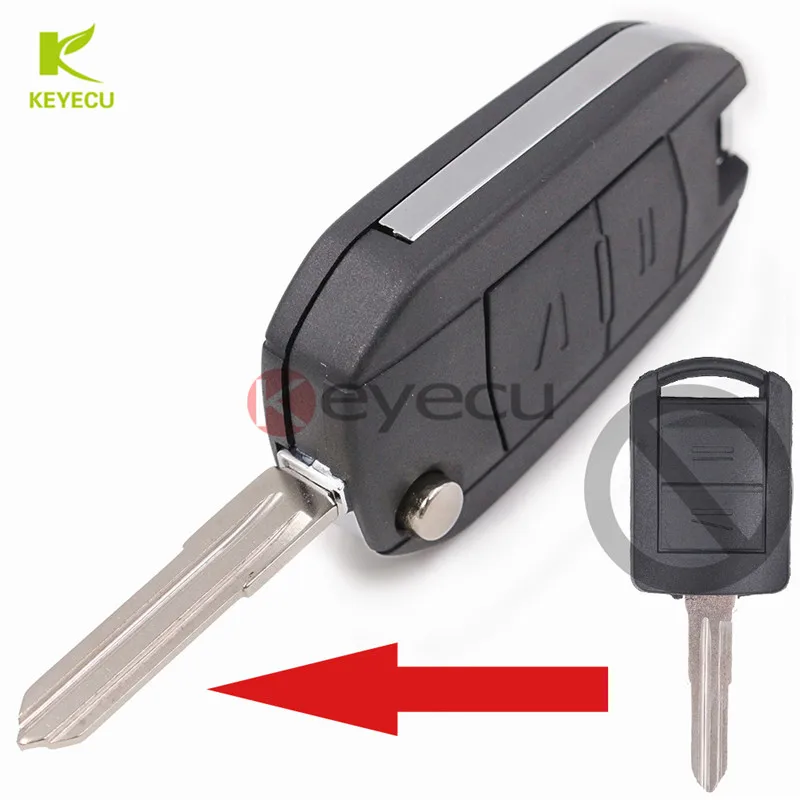 Распродажа раскладной чехол KEYECU для Vauxhall Opel Corsa Agila Meriva комбинированный с 2