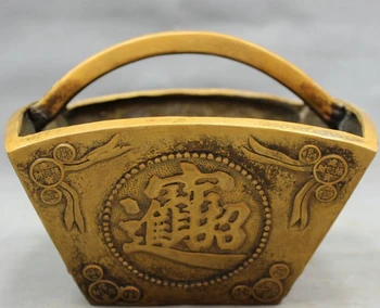 song voge gem S2322 8" Folk Chinese Bronze FengShui Auspicious Wealth Coin Money Bucket Sheng Dou
song voge gem S2322 8" Folk Chinese Bronze FengShui Auspicious Wealth Coin Money Bucket Sheng Dou