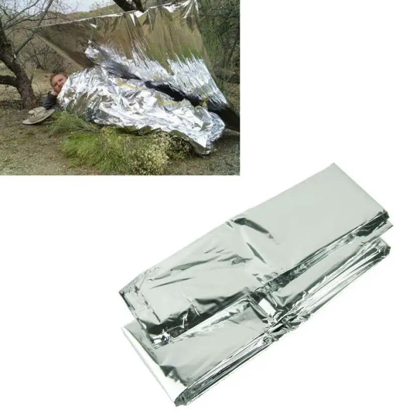 Silver Thin Emergency Blanket Survival Rescue Curtain Outdoor Life-saving 8.9
Silver Thin Emergency Blanket Survival Rescue Curtain Outdoor Life-saving 8.9