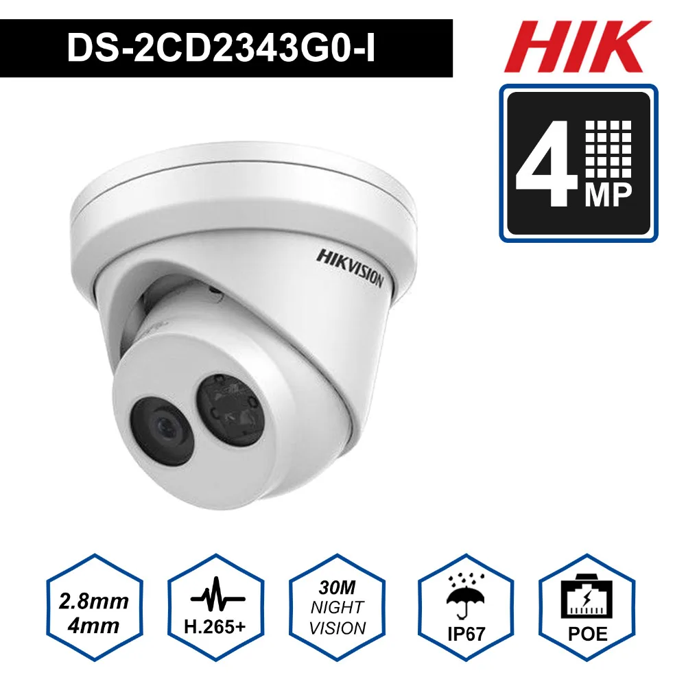 Hik IP Camera DS-2CD2343G0-I 4MP WDR EXIR Dome PoE IP Camera Outdoor Night Vision Cloud Storage replace DS-2CD2342WD-I
Hik IP Camera DS-2CD2343G0-I 4MP WDR EXIR Dome PoE IP Camera Outdoor Night Vision Cloud Storage replace DS-2CD2342WD-I