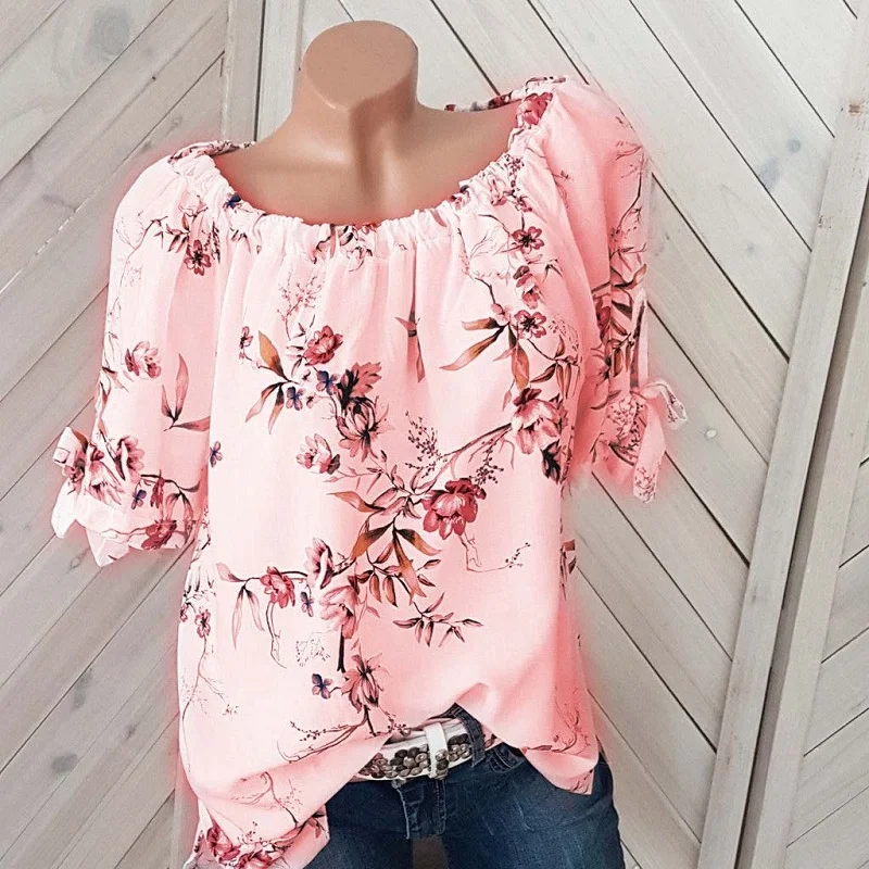 Large Size Women Spring Summer Blouse Shirts Plus Size Slash Neck Tops Floral Print Sexy Off Shoulder Blusas Mujer De Moda
Large Size Women Spring Summer Blouse Shirts Plus Size Slash Neck Tops Floral Print Sexy Off Shoulder Blusas Mujer De Moda