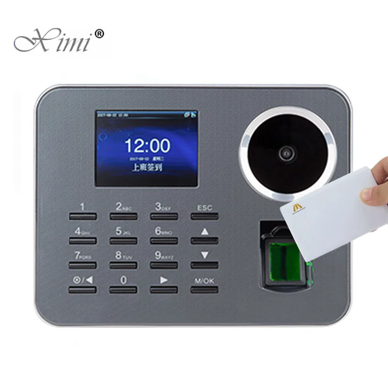 

Biometric Fingerprint Time Attendance With 13.56MHZ MF Card Reader iClock360-P Palm Employee Attendance Time Clock Time Recorder