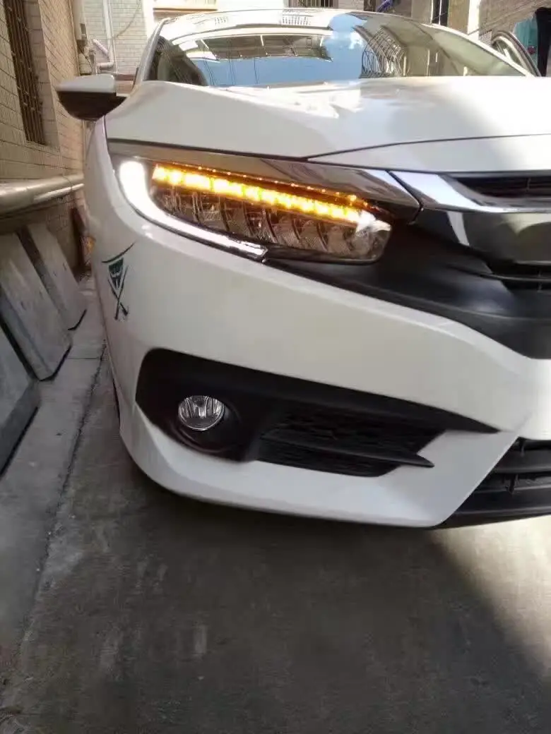 2pcs Cars Styling Headlights For CIVIC 10th Headlight DRL 2016 2017 2018year LED Running lights Bi-Xenon Beam Fog
2pcs Cars Styling Headlights For CIVIC 10th Headlight DRL 2016 2017 2018year LED Running lights Bi-Xenon Beam Fog