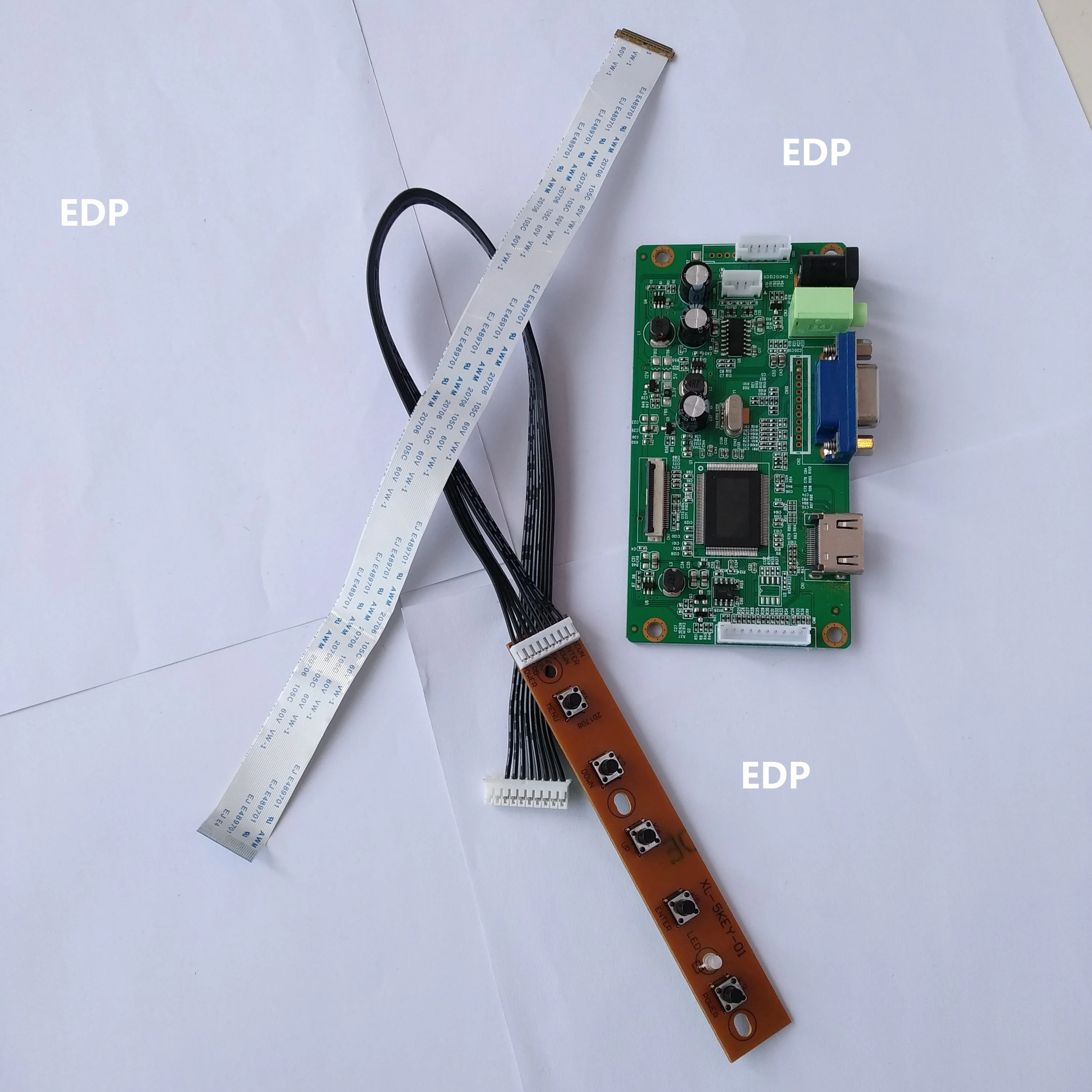 VGA светодиодный HDMI-совместимый ЖК-контроллер EDP плата набор сделай сам для 17 3