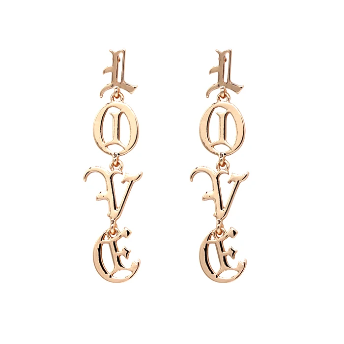99CARATS SUMNI Fashion LOVE, modern urban women, atmospheric personality trend, exaggerated earrings. For Women Free Shipping
99CARATS SUMNI Fashion LOVE, modern urban women, atmospheric personality trend, exaggerated earrings. For Women Free Shipping