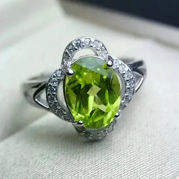 Fidelity Natural 7*9mm peridot Rings s925 sterling silver fashion fresh fine Jewelry for women party Natural green gemstone
Fidelity Natural 7*9mm peridot Rings s925 sterling silver fashion fresh fine Jewelry for women party Natural green gemstone
