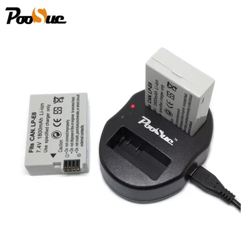 2Pcs LP-E8 LPE8 LP E8 Battery +USB Dual Charger for Canon camera EOS 550D 600D 650D 700D X4 X5 X6i X7i T2i T3i
2Pcs LP-E8 LPE8 LP E8 Battery +USB Dual Charger for Canon camera EOS 550D 600D 650D 700D X4 X5 X6i X7i T2i T3i