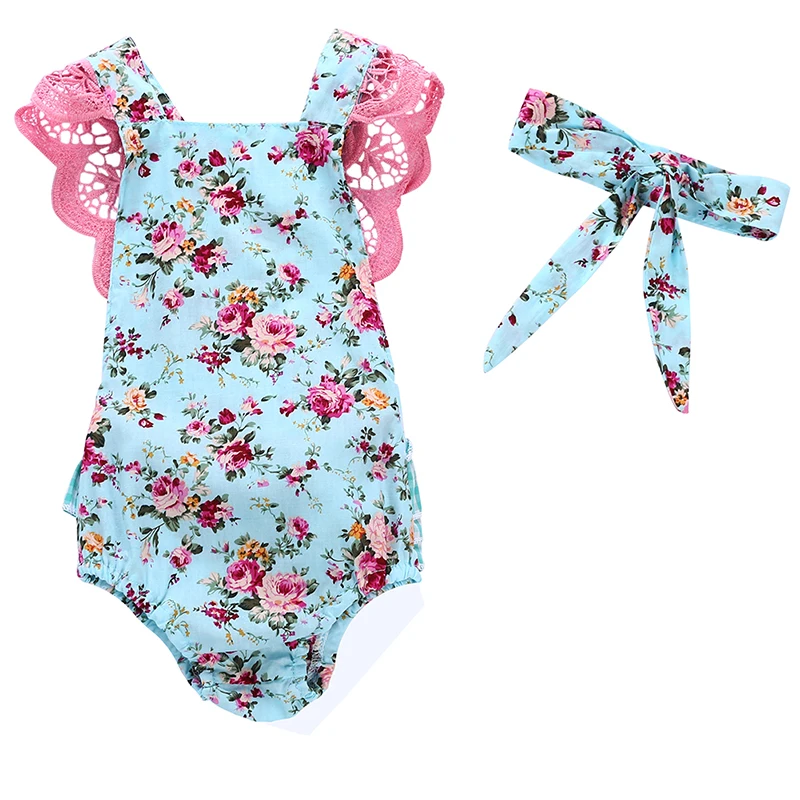Summer Baby Girl Flower Print Backless Lace Romper Headband Jumpsuit Infant For Girls Newest
Summer Baby Girl Flower Print Backless Lace Romper Headband Jumpsuit Infant For Girls Newest