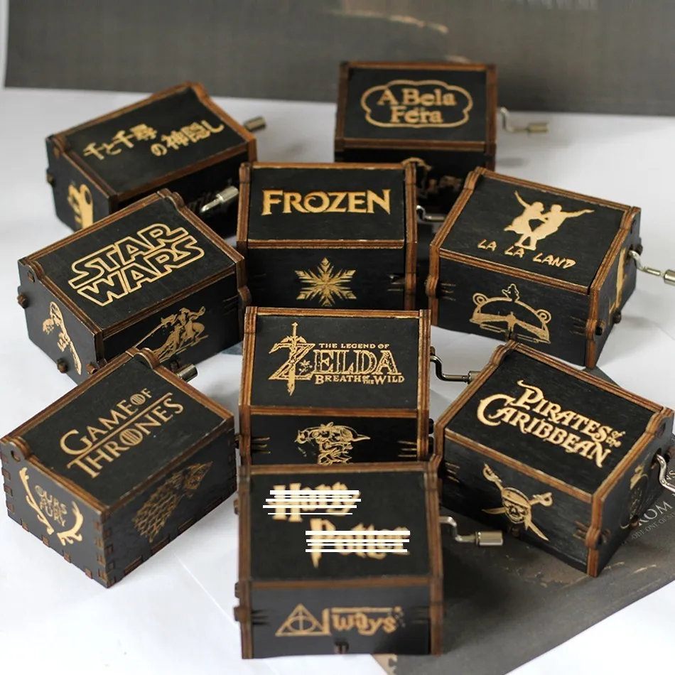2019 New arrive Hand Cranked Black Music Box Game Of Thrones The Legend of Zelda Sailor Moon Theme Music Box Birthday Gifts
2019 New arrive Hand Cranked Black Music Box Game Of Thrones The Legend of Zelda Sailor Moon Theme Music Box Birthday Gifts