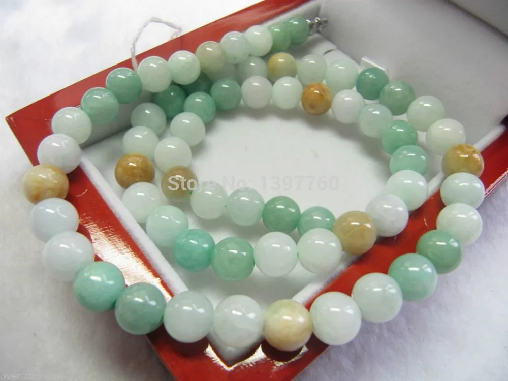 Miss charm Jew.47 Certified 100% Natural Green Jade A Grade Jadeite 8mm Bead Necklace
Miss charm Jew.47 Certified 100% Natural Green Jade A Grade Jadeite 8mm Bead Necklace