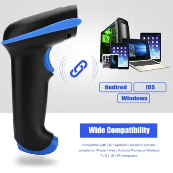 Hand Held Wireless 2.4GHz Laser Barcode Bar Code Scanner Reader for iOS for Android
Hand Held Wireless 2.4GHz Laser Barcode Bar Code Scanner Reader for iOS for Android