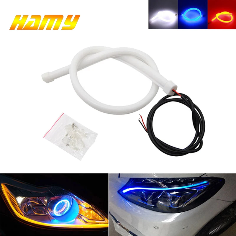 2x Car Styling Strip LED 30cm 45cm 60cm 12V Flexible Flowing Car DRL Running Angel eye White Amber LED Daytime Running Light Red
2x Car Styling Strip LED 30cm 45cm 60cm 12V Flexible Flowing Car DRL Running Angel eye White Amber LED Daytime Running Light Red