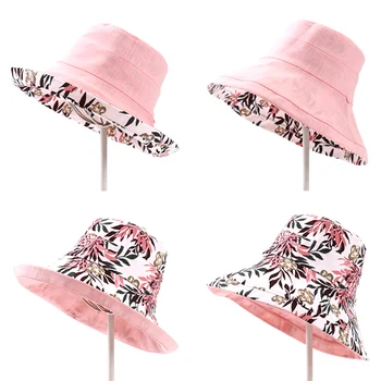 Women Korean Folding Sunhat Large Wide Brim Summer Hats Double Sided Flower Bucket Hat For Women Lady Panama Cap Beach Hat
Women Korean Folding Sunhat Large Wide Brim Summer Hats Double Sided Flower Bucket Hat For Women Lady Panama Cap Beach Hat