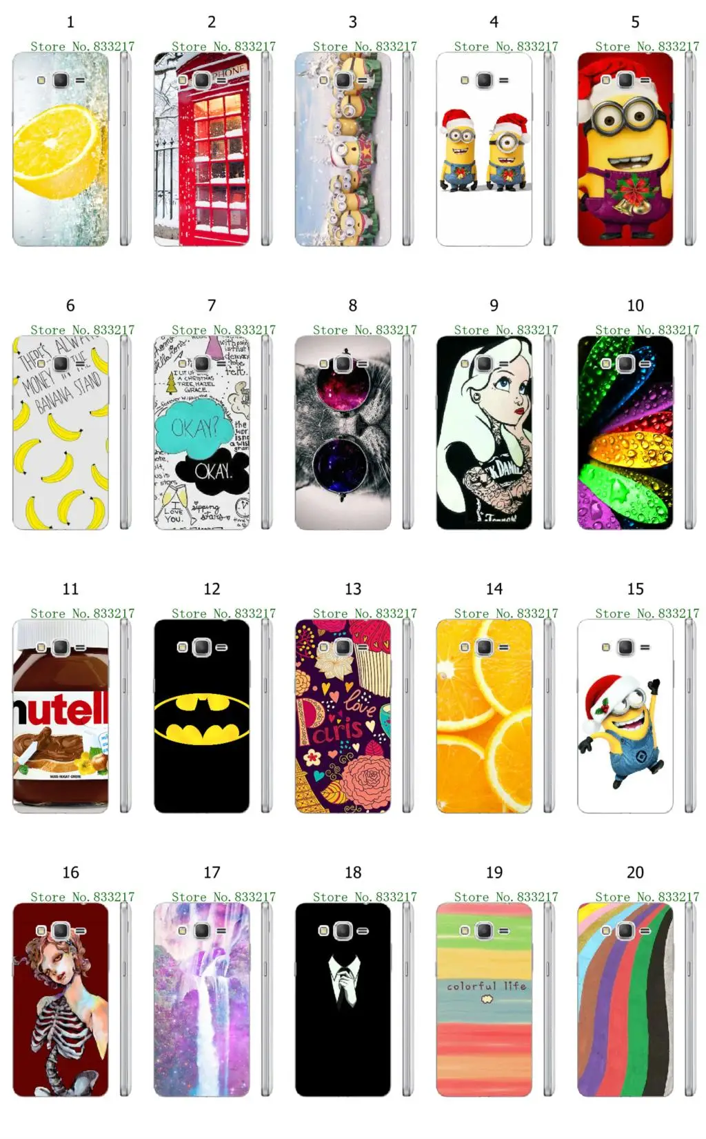 2016 New Arriva cute Colorful Brilliant print white hard font b cases b font for font