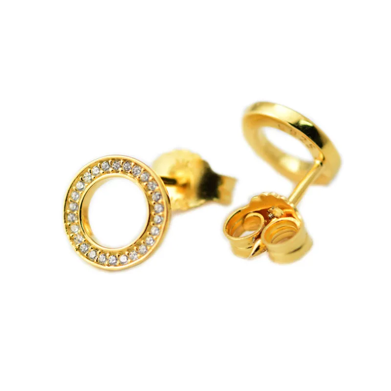 5x 5mm 18ct Gold Plated Sterling Silver Bolt Clasps Open Link