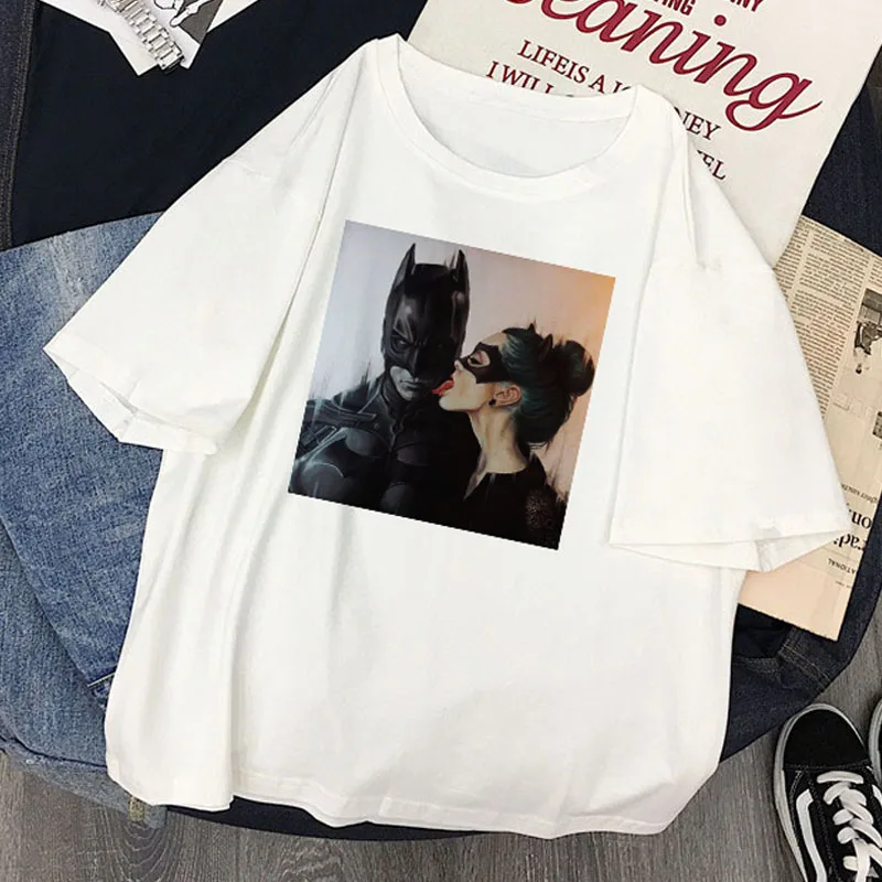 Summer new fun hero print angel cartoon female short-sleeved tops loose O-neck Harajuku couple casual fashion Ulzzang T-shirt
Summer new fun hero print angel cartoon female short-sleeved tops loose O-neck Harajuku couple casual fashion Ulzzang T-shirt