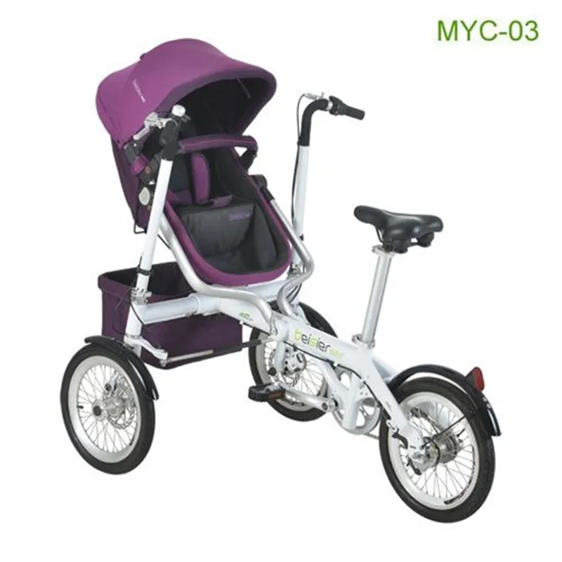 High Quality Baby Stroller Mother & Kids Bike Strollers Newbore Three Wheel Pushchair Kids Travel Foldable Bicycle Tricycle 04