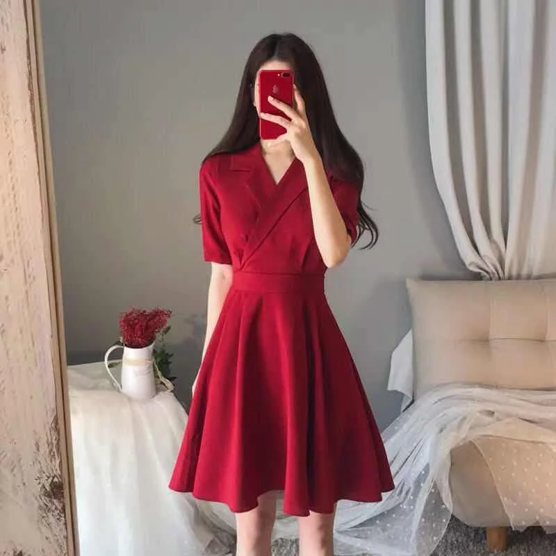2019 Summer Autumn Female Dresses Plus Size Vintage Short Sleeve Women Robe High Waist Street Dress Red Black Vestidos
2019 Summer Autumn Female Dresses Plus Size Vintage Short Sleeve Women Robe High Waist Street Dress Red Black Vestidos