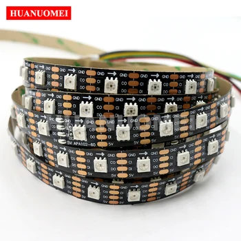 4M DC5V APA-102C Addressable LED Pixel Strip Light;APA102 LED Strip Tape 60LEDs/m with 60Pixels/m;BLACK PCB;Non-waterproof IP20
4M DC5V APA-102C Addressable LED Pixel Strip Light;APA102 LED Strip Tape 60LEDs/m with 60Pixels/m;BLACK PCB;Non-waterproof IP20