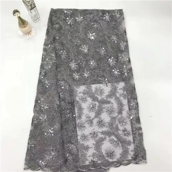 silver Color Sequins Net Lace Fabric 2019 High Quality African Mesh Wedding Bride Dress Sewing Sequined Embroidered Material
silver Color Sequins Net Lace Fabric 2019 High Quality African Mesh Wedding Bride Dress Sewing Sequined Embroidered Material