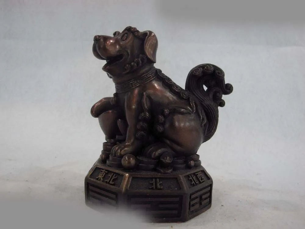 Chinese red Bronze Copper Zodiac lucky wealth Gold ingot Foo dog fengshui Statue SD 506
Chinese red Bronze Copper Zodiac lucky wealth Gold ingot Foo dog fengshui Statue SD 506